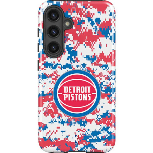 NBA Detroit Pistons Digi Camo Galaxy S24 Impact Case